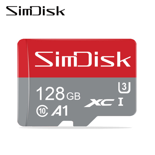 SimDisk 128GB Micro SDXC UHS-I U3 V30 A1 Memory Card - High Speed TF Card for Phone Camera